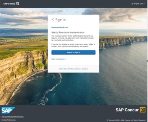SAP Concur Two Factor Authentication (2FA) Setup Guide for End Users ...
